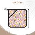 thumbnail image 2 of 2PCS Pot Holders for Kitchen - Heat Resistant Silicone Pot Holders with Hanging Loop, Cute Avocado Egg Leaves Non Slip Oven Hot Pads, Potholders for Decor Baking Cooking Kitchen, 2 of 6