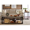 thumbnail image 2 of Blackpool Reclaimed Elm & Brushed Steel Martini End Table, 2 of 5