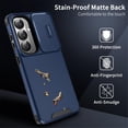 thumbnail image 2 of Case for Samsung Galaxy S26+ 5G 6.7-inch,Compatible with MagSafe, Built In Slide Camera Cover Heavy Duty ShockProof Protective Case,Blue,For Galaxy S26+ 5G, 2 of 8