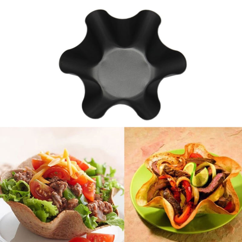 Details about   6'' Tortilla Pan Baking Perfect Nonstick Bowl Taco Salad Shell Baker Molds Tool