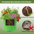 thumbnail image 5 of Growth Bags Breathable Non Woven Aeration Fabric Growth Pots Gardening Containers with Handles for Gardening Nursery Vegetable, 5 of 6