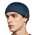 thumbnail image 5 of Apeya Men's Mesh Brimless Docker Cap, Breathable Summer Skullcap Hat, Lightweight Sailor Dome Cap for Outdoor Sports, Structured Fashion Flip Cap, 5 of 9