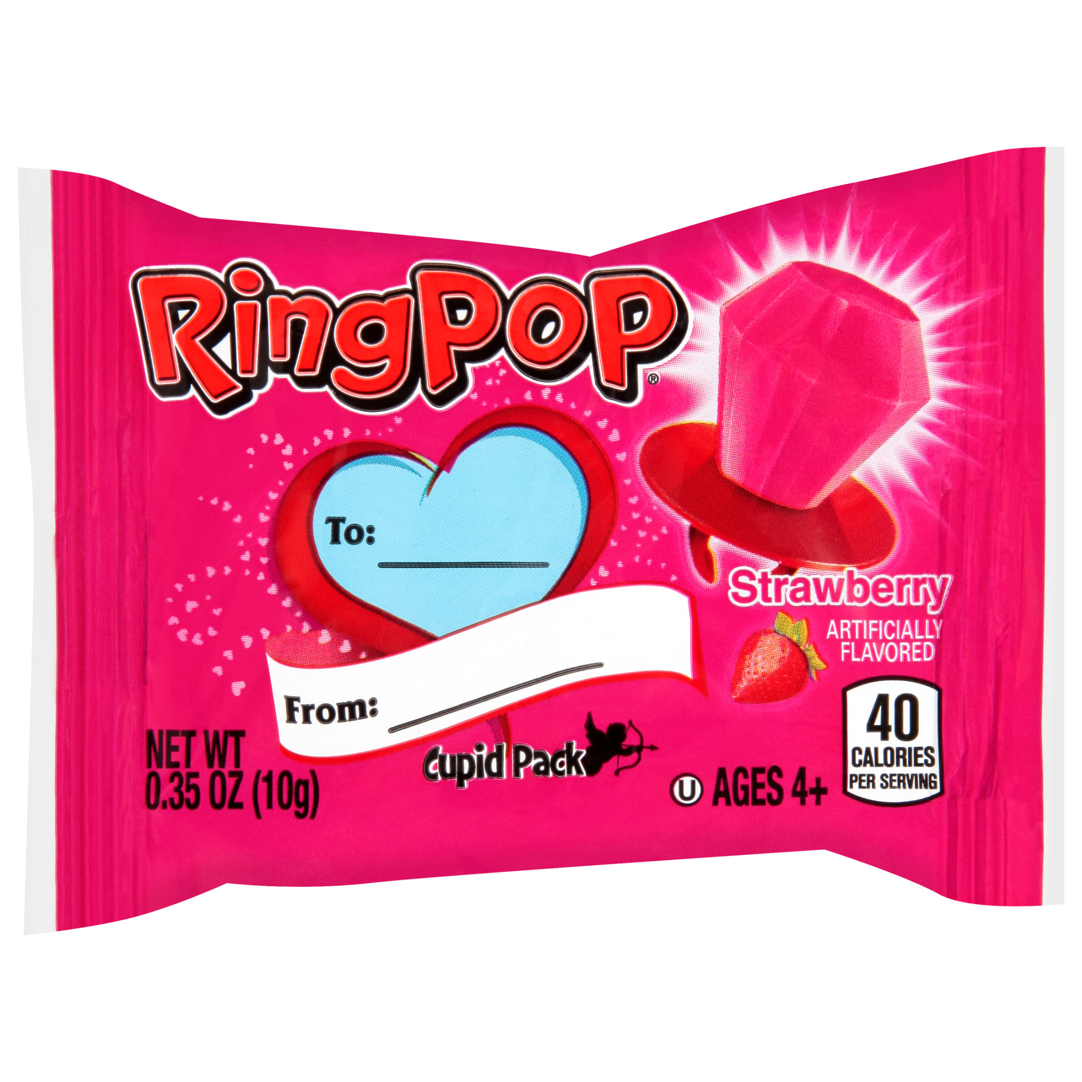 Ring Pop Valentine's Day Strawberry and Cherry Craze Lollipop Classroom Exchange Card (package), 3 Lollipops - image 3 of 8