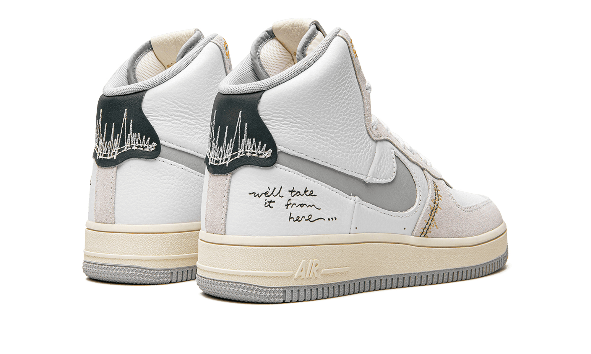 NIKE WOMENS AIR FORCE 1 HIGH SCULPT Womens "We'll Take It From Here" DV2187 100 DV2187 100 from Stadium Goods