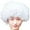 White, variant on HNMKIU Carnival Afro Wig Funny Colorful Clown Wig for Masquerade Party outfits for women Blue,One Size