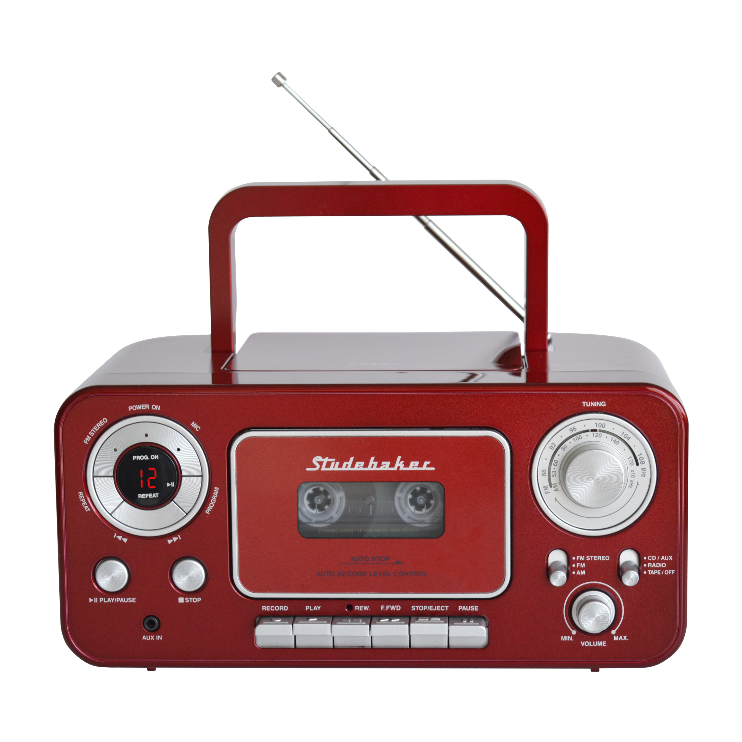 Portable Stereo CD Player with AM/FM Radio and Cassette Player/Recorder - image 2 of 5