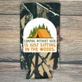 thumbnail image 3 of Camouflage Camping Without Beer is Just Sitting in The Woods Slim Spiked Seltzer Cooler, Camo Camping Skinny Cooler, Outdoor Gag Trip (True Life Camo), 3 of 3