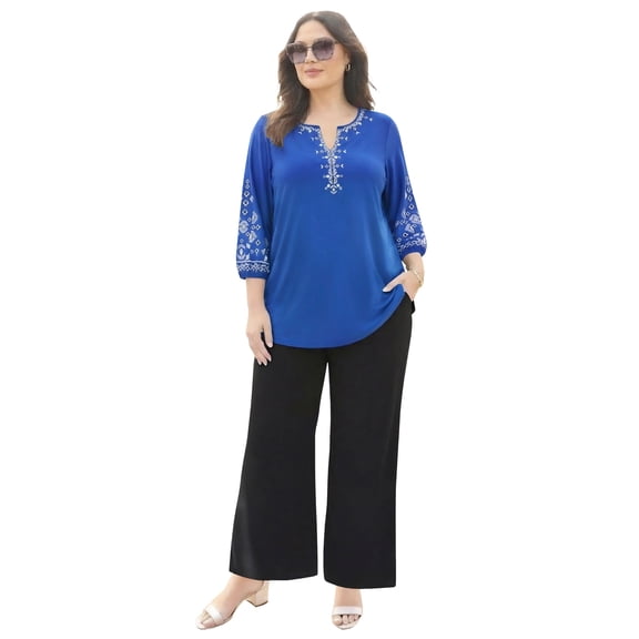 Catherines Women's Plus Size Anywear Kurta Top