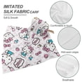 thumbnail image 5 of Hello Kitty Silk Satin Square Head Scarf - Square Head Scarves for Women Hair Kerchief Bandanas Sleeping Head Wraps, 5 of 8