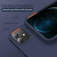 thumbnail image 3 of Designed for iPhone 12 Case, Designed for iPhone 12 Pro Case, Silicone Shockproof Phone Case with [Soft Anti-Scratch Microfiber Lining] 6.1 inch, Navy Blue, 3 of 13