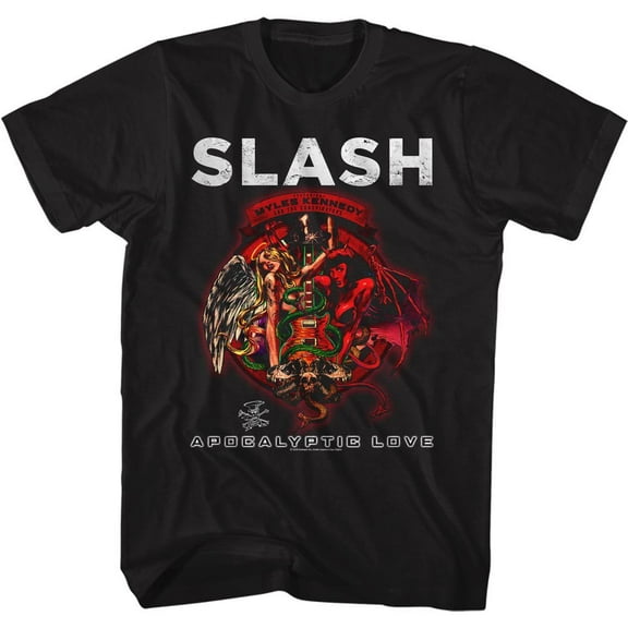 Slash Guns N Roses Apocolyptic Love Black Adult T-Shirt