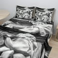 thumbnail image 2 of Ambesonne Italy Fitted & Top Sheet Set with Shams, St. Matthew, Pale Grey, 2 of 8
