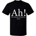 thumbnail image 2 of OXI T-Shirt - Ah The Element of Surprise, Basic Casual T-Shirt for Men's and Women Fleece T-Shirt Short Sleeve - Black Small, 2 of 3