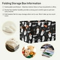 thumbnail image 5 of GZHJMY Halloween Pumpkin Rectangular Storage Bins, 2 PCS Collapsible Toy Storage Bins, Waterproof Canvas Rectangular Storage Bin with Leather Handles for Closets,Bedrooms,Kids Toy,Gift Baskets, 5 of 6