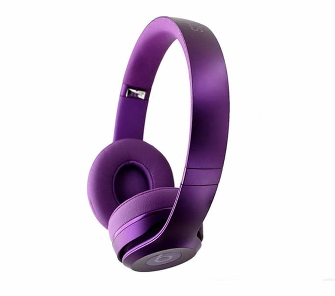 beats solo 2 wired purple