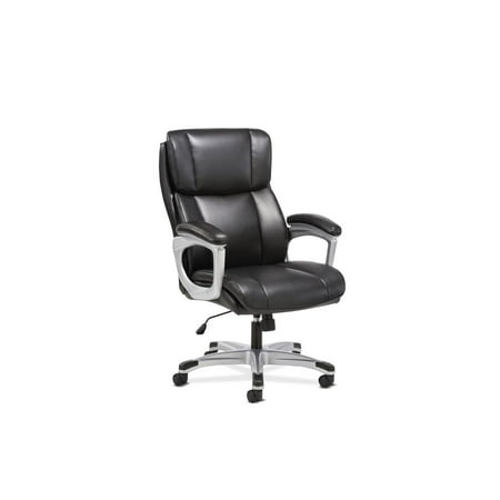 UPC: 0191734204250 | Executive Chair Fixed Arms Black Leather