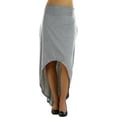 thumbnail image 3 of ToBeInStyle Women's High-Low Maxi Skirt - Heather Gray - Medium, 3 of 4