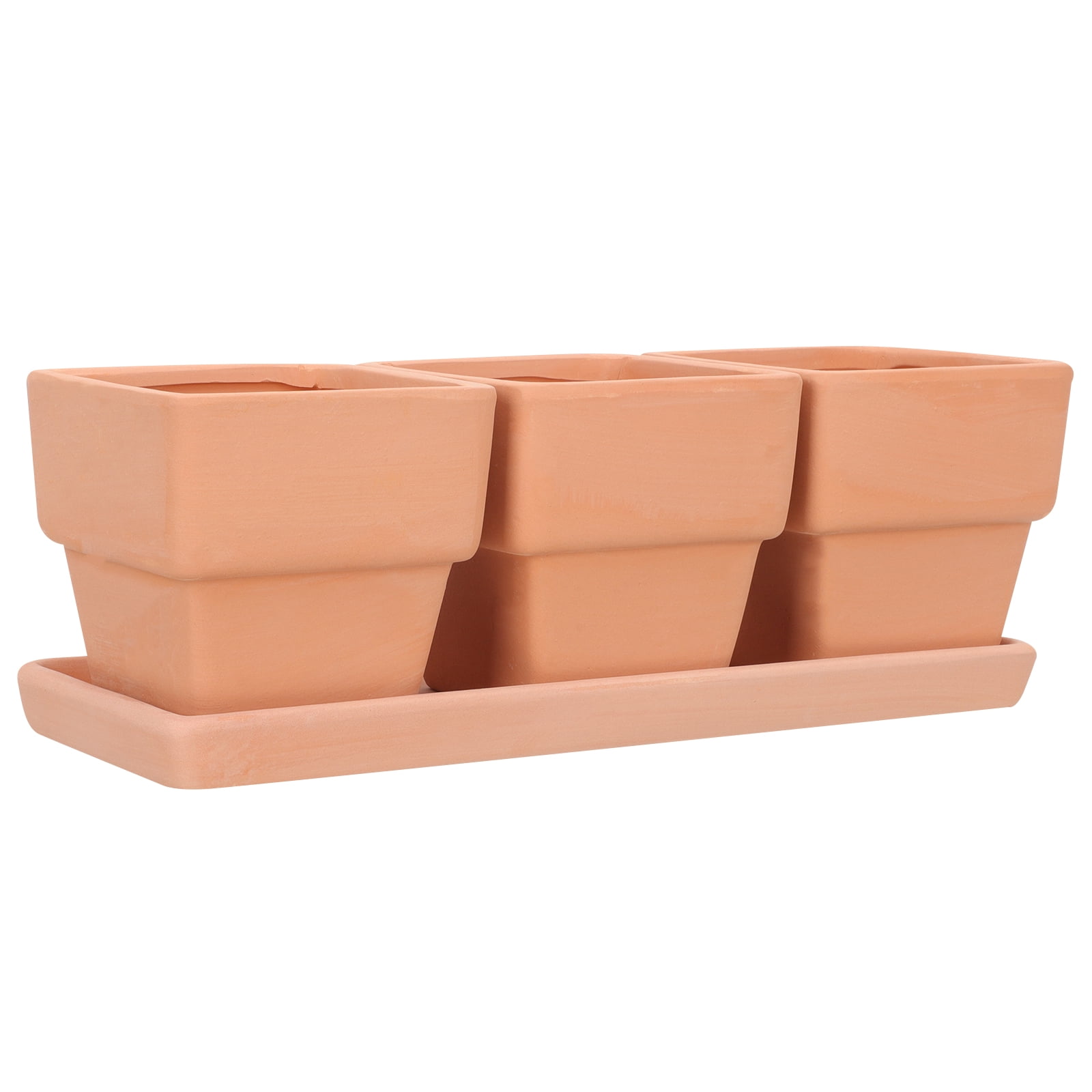 1 Set of Flower Pot Household Flowerpot with Drainage Window Boxes for Window Sills Outdoor