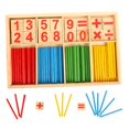 thumbnail image 2 of 1pc intelligence Montessori Toys for Toddlers Wooden montessori math Math Educational Number Cards and rods, 2 of 7