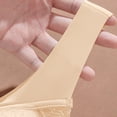 thumbnail image 6 of Gymayou 3 Pack Women Front Closure Wireless Lace Bra hin Breathable Full Coverage Beauty Back Bralette Wide Comfort Strap No Underwire Everyday Lingerie Red 3XL, 6 of 7