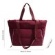thumbnail image 3 of Bolso Superior Acolchado Casual Mujeres Color Sólido Machacado, 3 of 9
