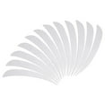 thumbnail image 1 of ZheElen 12pcs 3inch Archery Turkey Feathers Fletchings Vanes White 3 Inch 1Set, 1 of 6