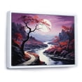 thumbnail image 2 of Designart "Endless Journey Pink Meandering River III" Landscapes Floater Framed Canvas Print, 2 of 7
