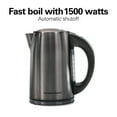 thumbnail image 5 of Hamilton Beach Variable Temperature Electric Kettle, 1.7 Liter, Black, Stainless Steel, New, 41022F, 5 of 10