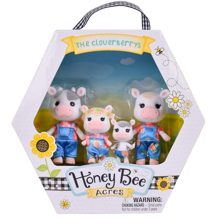 Honey Bee Acres Cloverberrys Cow Family, Set of 4 Figures photo 6