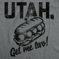 thumbnail image 2 of Mens Funny T Shirts Utah Get Me Two Sarcastic Sandwhich Graphic Novelty Tee For Men Graphic Tees, 2 of 9