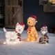 thumbnail image 3 of Adornos de luz LED DXING para Navidad castillo de Papá Noel casa de nieve regalo de Año Nuevo 2025, 3 of 5