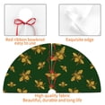 thumbnail image 4 of KLL 30" Christmas Tree Skirt Hohey Bee Xmas Tree Skirts Mat for New Year Xmas Holiday Party Indoor Outdoor Home Decoration, 4 of 7