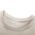 thumbnail image 6 of BXINGOHAI Big and Tall Men's Casual Solid Color Short Sleeved Round Neck Top Short Sleeve Round-Neck Blouses Today Beige,XL, 6 of 6