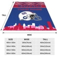 thumbnail image 4 of Custom Buffalo Blanket Personalized Throw Blankets Name and Number for Men Women Boy Football Style Decor Gifts, 4 of 6