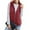 Red, variant on LSLJS Fashion Woman Sleeveless T-Shirt Winter Jacket Outerwear Zipper Blouse Coat Tops, Women's Outerwear Vests