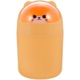 thumbnail image 1 of WRITWAA Trash Bin With Lid Animal Shape Plastic Garbage Disposal For Study 1Pcs, 1 of 8