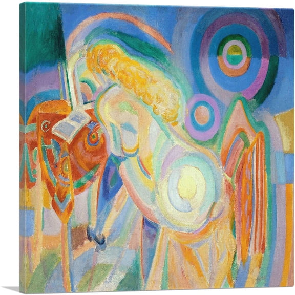 ARTCANVAS Robert Delaunay 1920 Canvas Art Print by Robert Delaunay - Size: 12" x 12" (0.75" Deep)