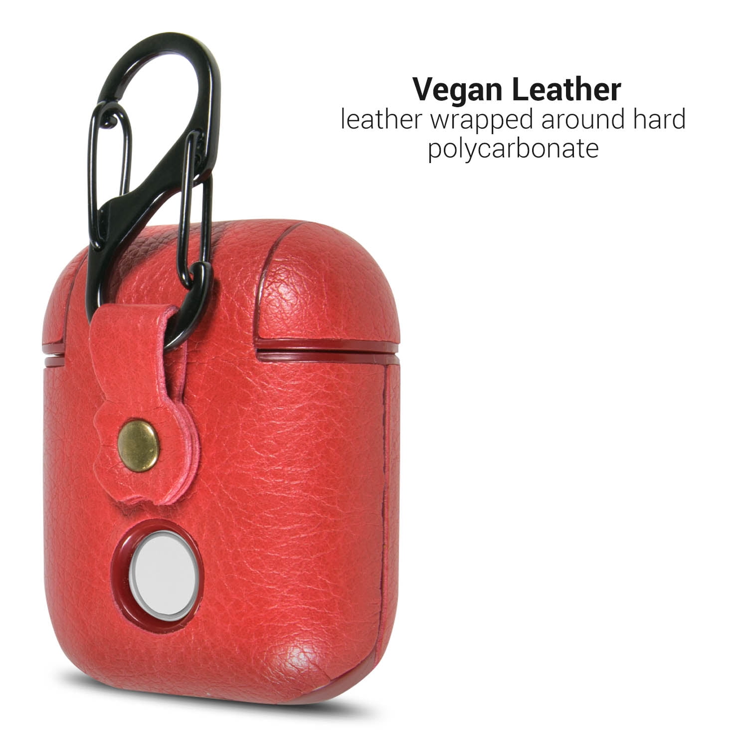 AirPod Leather Case Lizard Red