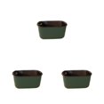 thumbnail image 4 of QualitChoice 1/2/3 Plastic Rectangular Flowerpot Absorbing Water Vegetable Pots Succulent Plant Basin For Garden Greenhouse Growing Green 3PCS, 4 of 6