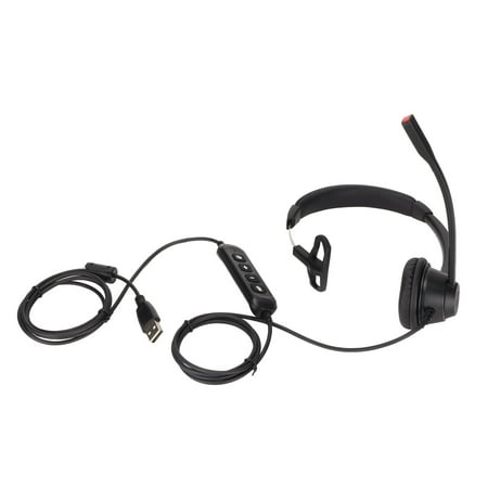 Single Sided Ear Headphone  Mic Comfort Clear Chat USB Business Headset For Customer Service For Single Sided Ear Headphone  Mic Comfort Clear Chat USB Business Headset for Customer Service for Specification: Item Type: USB Business Headset Material: ABS Model: H390-USB-2 Colour: Black Type: Monaural Plug: USB Interface Function: Call  Support Speaker Volume Adjustment  Microphone   Volume One Key Applicable Scope: Compatible with devices with USB interface Speaker Parameters: Sensitivity: 105±3dB at 178mV 1KHz Voice Coil Impedance: 150±15 Ohm at 1KHZ Frequency: 100Hz-10KHz Distortion: Less than or equal to 5% at 178mV 1KHZ Microphone Parameters: Directivity: Unidirectional Sensitivity: -40±2dB 2.0V  2.2K Ohm   1KHz Distortion: Less than or equal to 5% at 4.5V 2.2K Ohm 1KHZ Frequency: 200Hz-6KHz Current Consumption: 100-500υA Package List: 1 x USB Business Headset