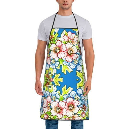 

Kitchen Aprons Abstract Elegance Model With Flora Apron For Cooking Painting Bbq Grilling Baking