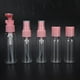 thumbnail image 2 of Botellas de aerosol, 11 piezas Botella de aerosol de viaje Transparente, vacío, niebla fina, bomba recargable, botella de aerosol cosmética, contenedor de maquillaje, mini juego de botellas de viaje Amonsee No, 2 of 6