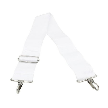 Adjustable Head Strap - JOYFEEL 2019 Clearance 2 Metal Buckles Head Card White 5cm Width Nylon Adjustable Big Bass Drum Strap Belts for Parade