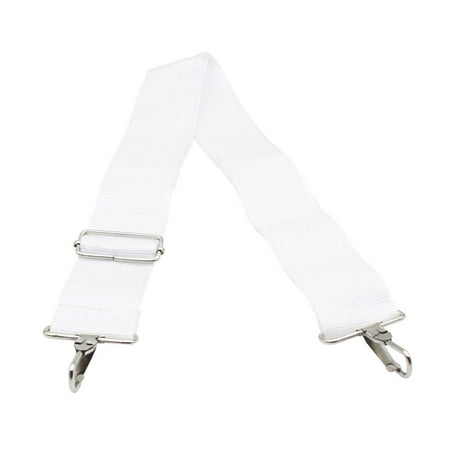 JOYFEEL 2019 Clearance 2 Metal Buckles Head Card White 5cm Width Nylon Adjustable Big Bass Drum Strap Belts for (Best Drum Heads For Metal)