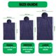 thumbnail image 5 of Poncho de surf Towel COR con capucha, secado rápido, color cobalto medio, 5 of 7