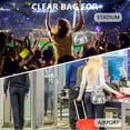 thumbnail image 6 of Crossbody Bags for Women, Adjustable Shoulder Strap Clear Purses, Small Transparent Wallet Ideal Choice for Concerts, Stadium, Airport Security Check, Purple, 6 of 7