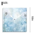 thumbnail image 2 of 10 Inch Wall Clock Battery Operated Silent Clock Decorative for Office, Kitchen, Outdoor, Living RoomSpring Floral White Dandelion Flower Colorful Pattern, 2 of 4