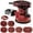 Red, variant on Cshidworld 180W Compact Electric Sander, 13,000 OPM Compact Detail Sander with 12 Pcs Sandpapers, Efficiency Dust Collection System, Suitable for Sanding Polishing Removing Paint in Home Decoration