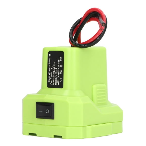 Lithium Battery Adapter 14AWG Wire Power Tool Battery Converter for Ryobi 18V One+ Series