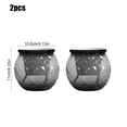 thumbnail image 2 of Macetas de plástico hidropónico transparente 2 piezas | Pequeñas plantas en macetas de interior con riego automático | Material PET | 4.3x4.1x2.8in | Jardineras de sobremesa para salón, mesa de, 2 of 5
